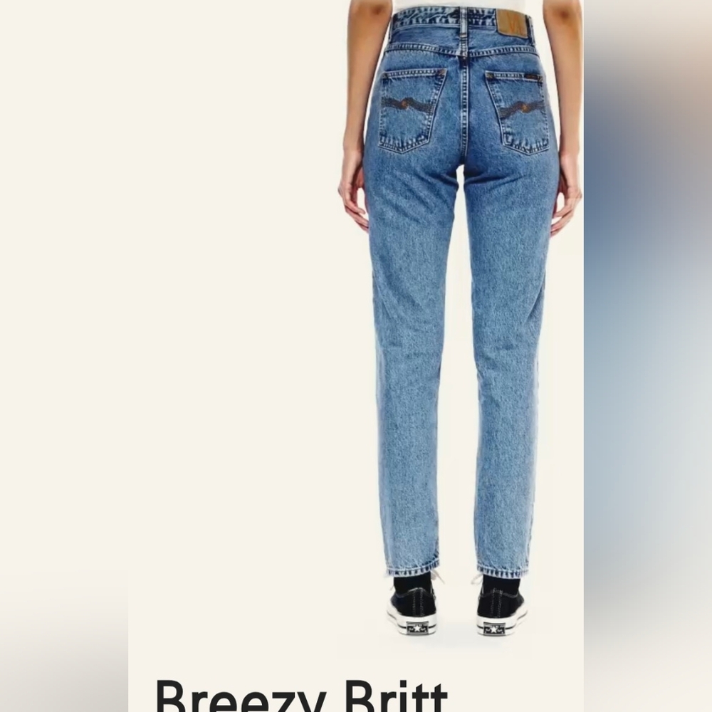 Nudie Jeans Straight Fit Blue Denim